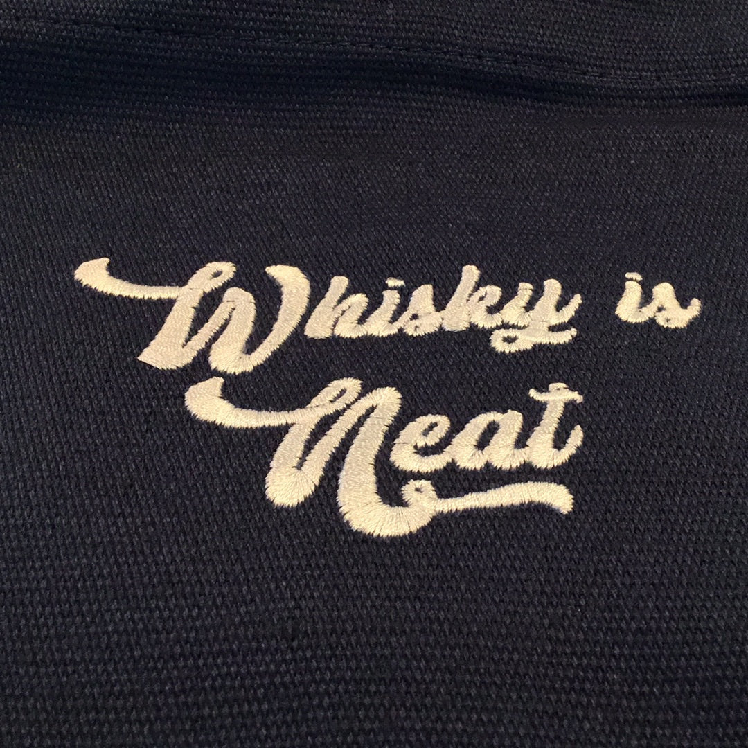 Whisky is neat hemp bag